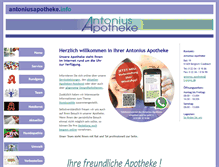 Tablet Screenshot of antoniusapotheke.info